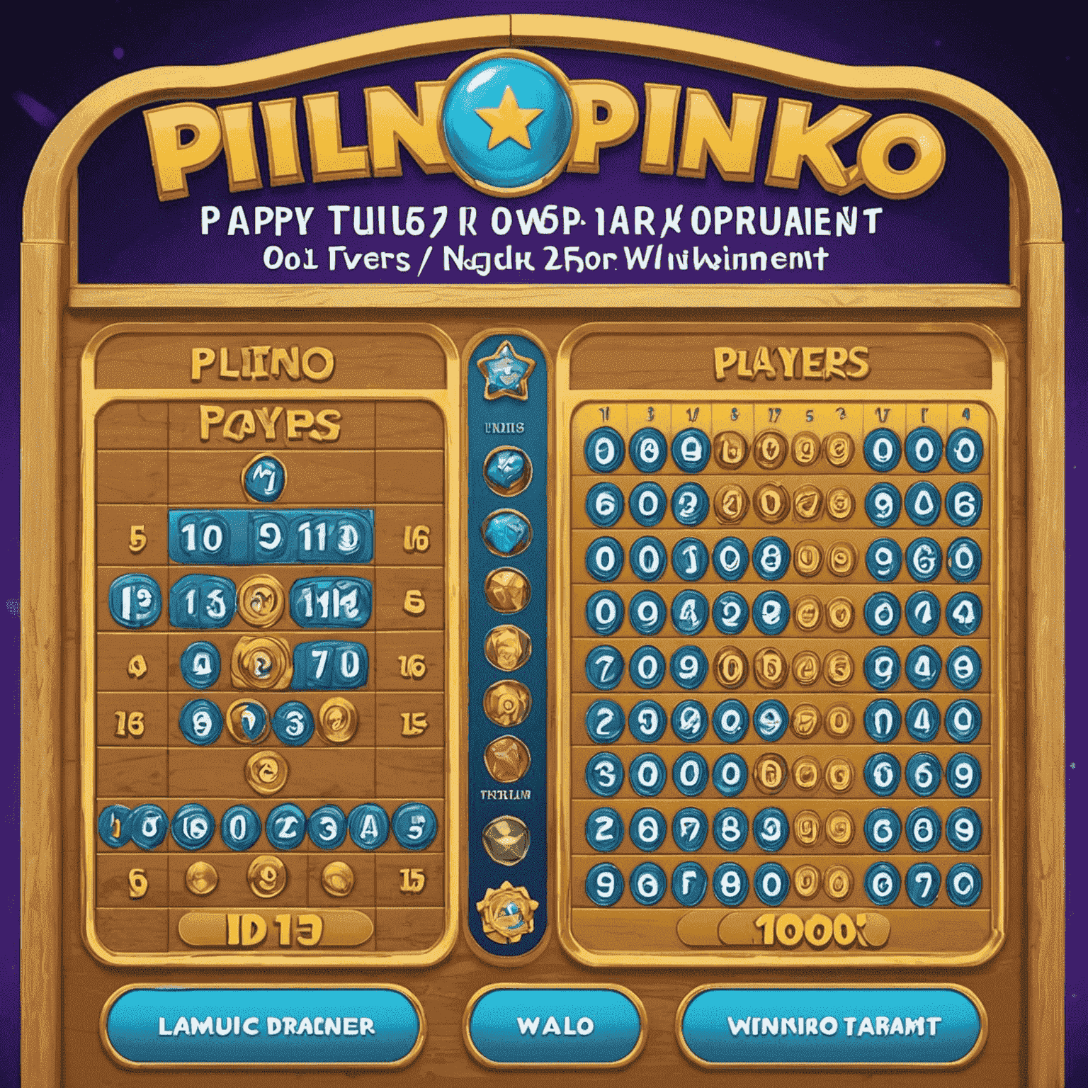 Une capture d'écran du tableau de classement d'un tournoi Plinko sur 1win, montrant les meilleurs joueurs et leurs gains