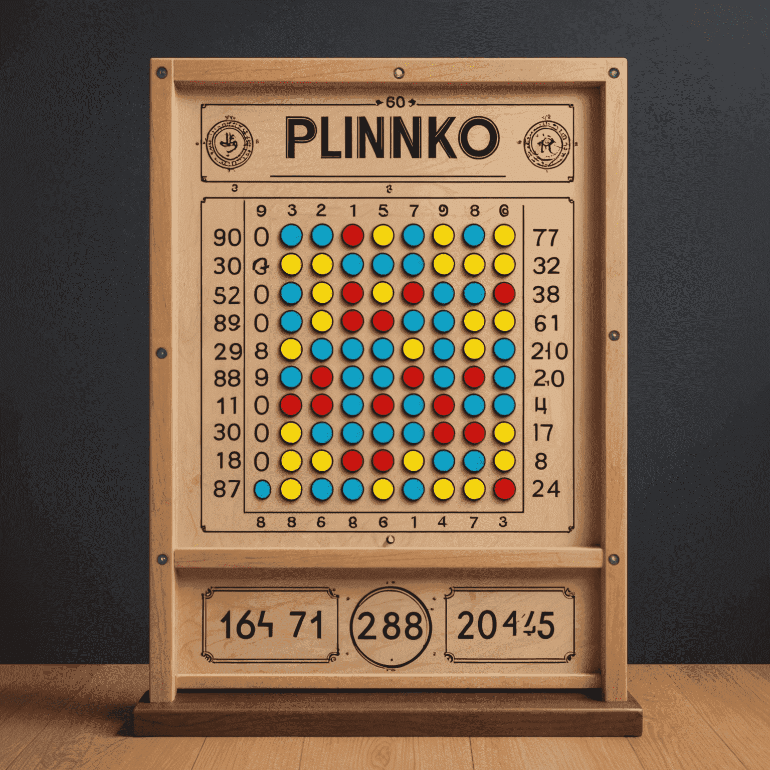 Capture d'écran d'une session de Plinko sur 1win montrant des statistiques et des tendances de jeu